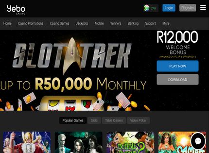 Homepage - Yebo Casino Review