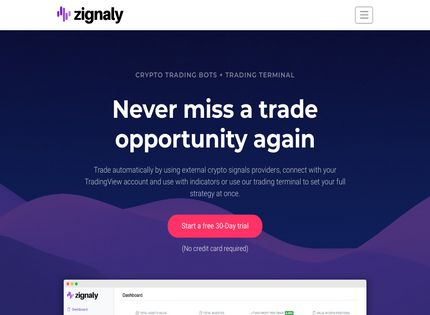 Homepage - Zignaly Review