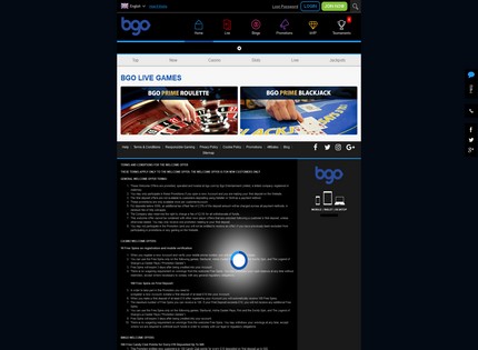 Homepage - bgo Casino Review