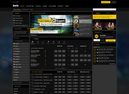 Homepage - bwin Sports Review