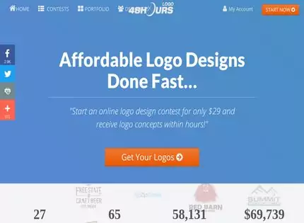 Homepage - 48 Hours Logo Review