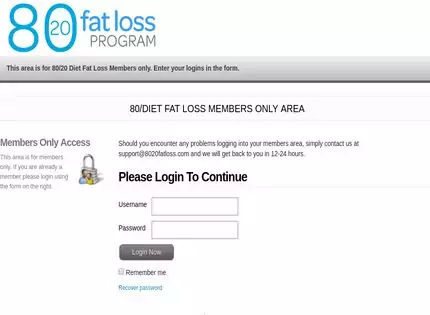 Homepage - 80-20 Fat Loss Program Review