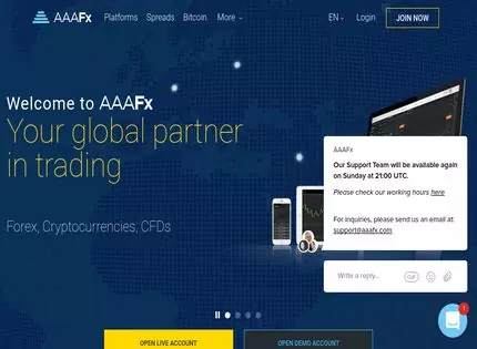 Homepage - AAAFx Review