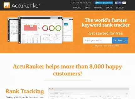 Homepage - AccuRanker Review