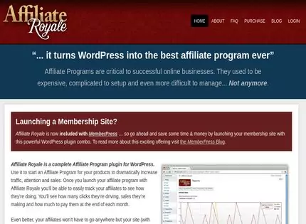 Homepage - Affiliate Royale Review