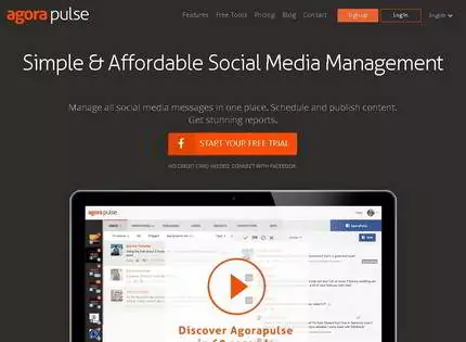 Homepage - AgoraPulse Review