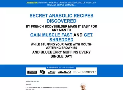 Homepage - AnabolicCooking.com Review