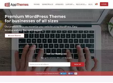 Homepage - AppThemes Review