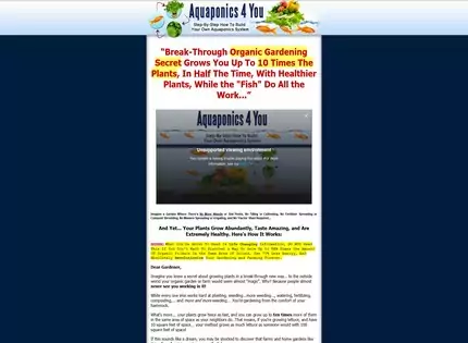 Homepage - Aquaponics 4 You Review