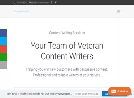 Homepage - Article-writing.co Review