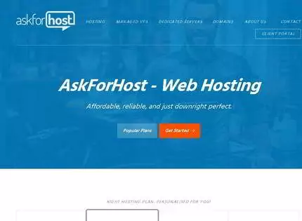 Homepage - AskForHost Review