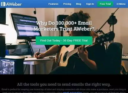 Homepage - Aweber Review