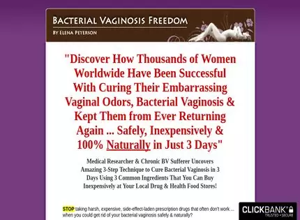 Homepage - Bacterial Vaginosis Freedom Review