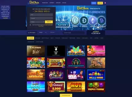 Homepage - BetChain Casino Review