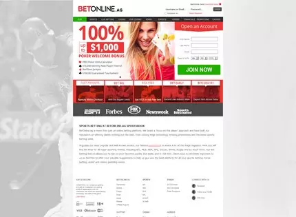 Homepage - BetOnline.ag Review