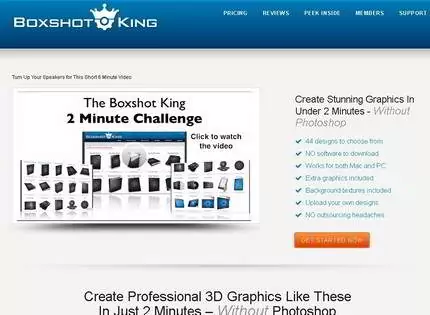 Homepage - Boxshot King Review