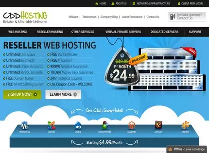 Homepage - CDD Hosting Review