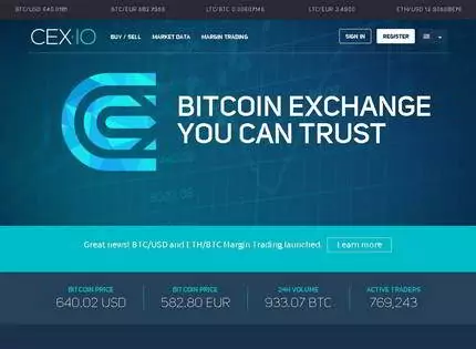Homepage - CEX.IO Review