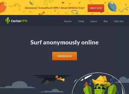 Homepage - CactusVPN Review