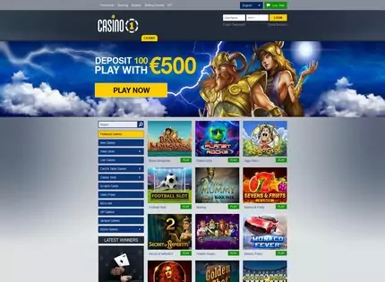 Homepage - Casino 1 Club Review