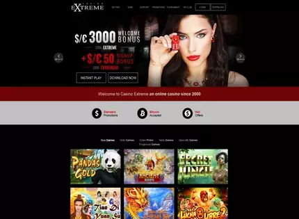Homepage - Casino Extreme Review