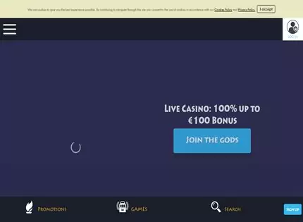 Homepage - Casino Gods Review
