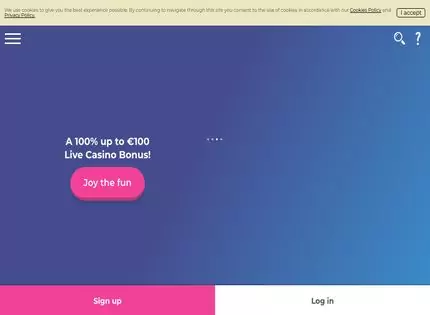 Homepage - Casino Joy Review