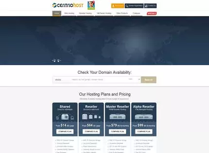Homepage - CentriHost Review