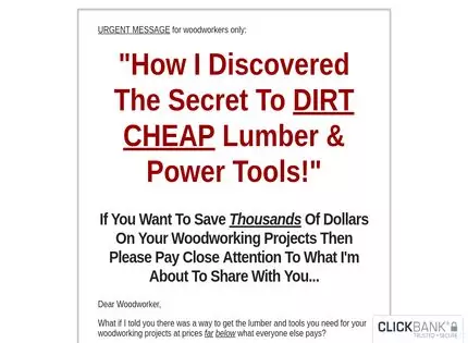 Homepage - Cheap Woodworking Secrets Review