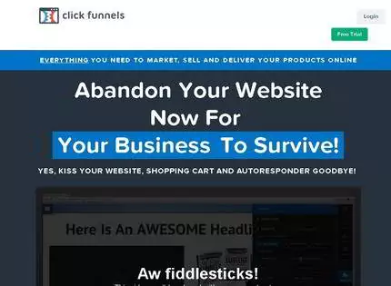 Homepage - ClickFunnels Review