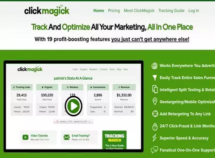 Homepage - ClickMagick Review