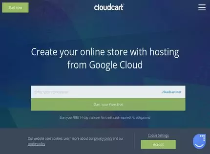 Homepage - CloudCart Review