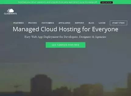 Homepage - CloudWays Review