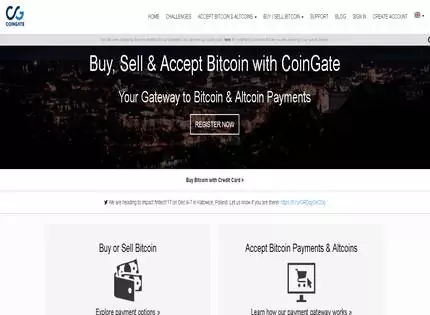 Homepage - CoinGate Review