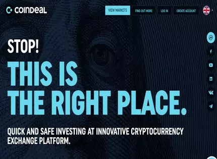 Homepage - Coindeal Review