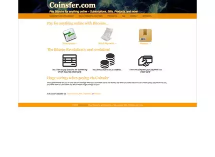Homepage - Coinsfer Review