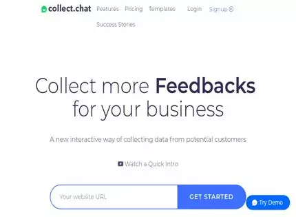 Homepage - Collect.chat Review