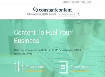 Homepage - Constant Content Review