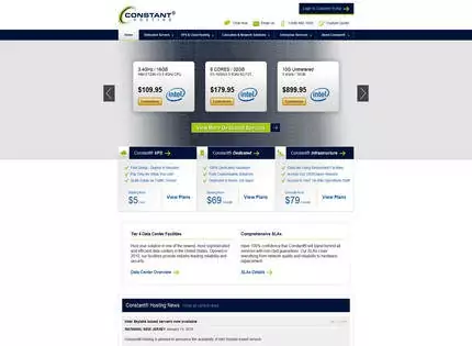 Homepage - Constant Hosting Review