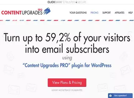 Homepage - Content Upgrades Pro Review