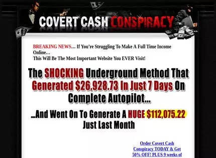 Homepage - Covert Cash Conspiracy Review