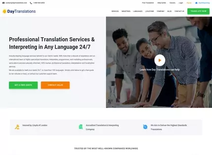 Homepage - Day Translations Review