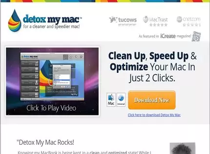 Homepage - Detox My Mac Review