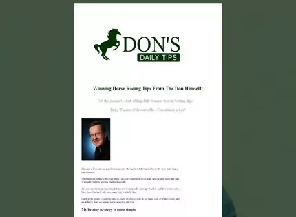 Homepage - Dons Daily Tips Review