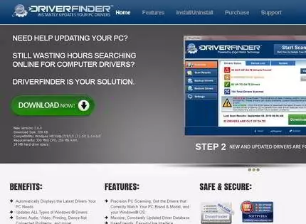 Homepage - Driver Finder Review