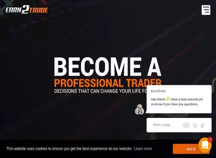 Homepage - Earn2trade Review