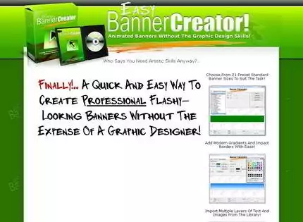 Homepage - Easy Banner Creator Review