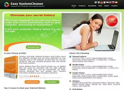 Homepage - Easy System Cleaner Review