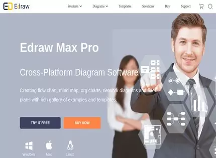 Homepage - Edraw Max Pro Review