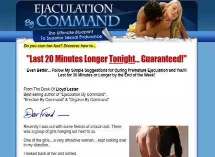 Homepage - Ejaculation By Command Review